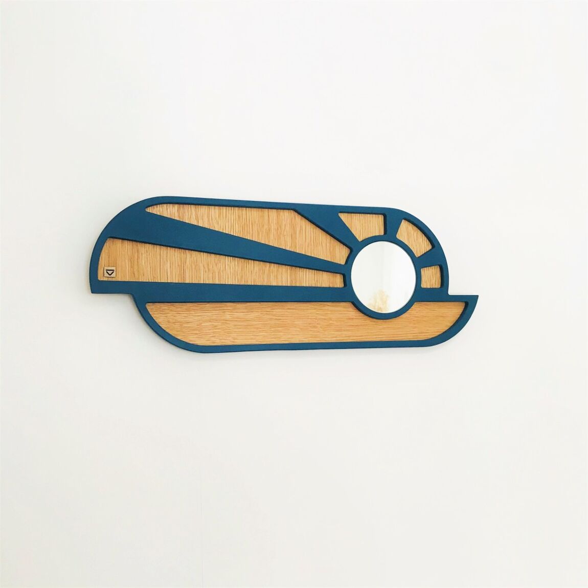 DikromA - Miroir Blue Sunset en bois - L