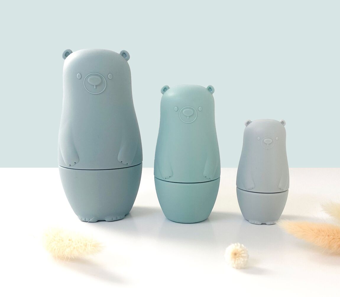 Jouet Montessori poupées russes silicone