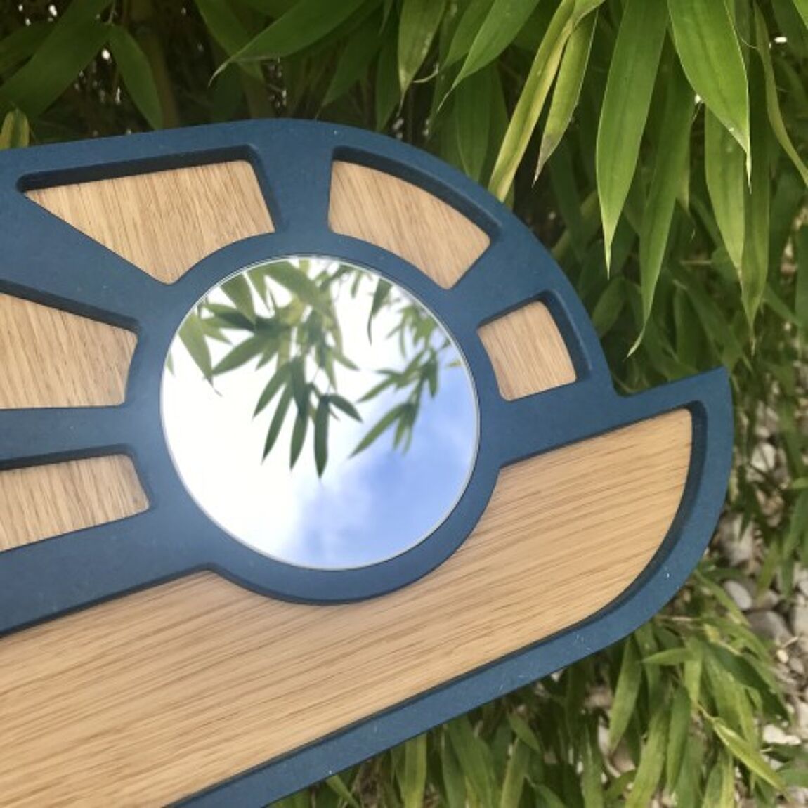 DikromA - Miroir Blue Sunset en bois - S